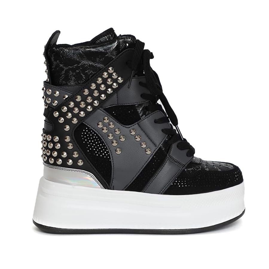 Amazon.com | AnthonyWang Quince-02 High Top Women's Studded